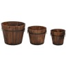 Ensemble de jardinière godet 3 pcs bois massif de sapin 555820555820