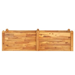 Lit surélevé de jardin 160x60x44 cm bois massif d'acacia 555822555822