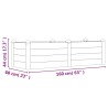 Lit surélevé de jardin 160x60x44 cm bois massif d'acacia 555822555822