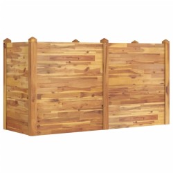 Lit surélevé de jardin 160x60x84 cm bois massif d'acacia 555824555824
