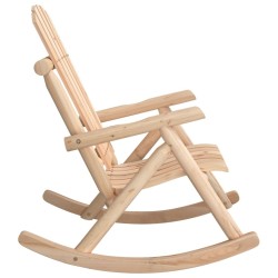 Chaise à bascule de jardin 69x96x101 cm bois massif d'épicéa 555828555828