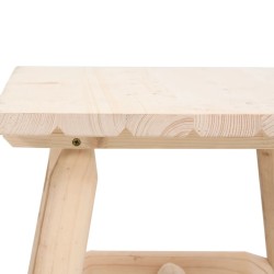 Table d'appoint 49x49x50 cm bois massif d'épicéa  555833555833