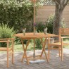 Table pliable de jardin 110x110x75 cm bois massif de teck 555834555834