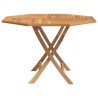 Table pliable de jardin 110x110x75 cm bois massif de teck 555834555834