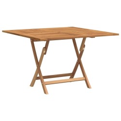 Table pliable de jardin 110x110x75 cm bois massif de teck 555838555838