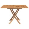 Table pliable de jardin 110x110x75 cm bois massif de teck 555838555838