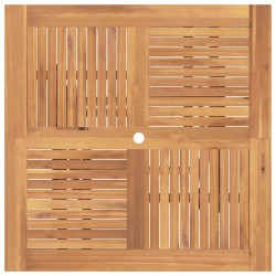Table pliable de jardin 110x110x75 cm bois massif de teck 555838555838