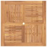 Table pliable de jardin 110x110x75 cm bois massif de teck 555838555838