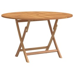 Table pliable de jardin Ø 110x75 cm bois massif de teck 555839555839