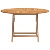 Table pliable de jardin Ø 110x75 cm bois massif de teck 555839555839