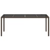 Table de Jardin Marron 190 x 90 x 75 cm polyrotin 555842555842