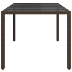 Table de Jardin Marron 190 x 90 x 75 cm polyrotin 555842555842