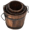 Ensemble de jardinière godet 3 pcs bois massif de sapin 555845555845