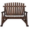 Banc à bascule jardin 2 places 123x96x102 cm bois massif épicéa 555846555846