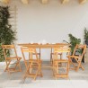Table extensible de jardin 110-160x80x75 cm bois de teck solide 555850555850