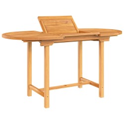 Table extensible de jardin 110-160x80x75 cm bois de teck solide 555850555850
