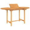 Table extensible de jardin 110-160x80x75 cm bois de teck solide 555850555850