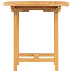 Table extensible de jardin 110-160x80x75 cm bois de teck solide 555850555850