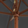 Parasol de jardin avec mât en bois anthracite 299x240 cm 555860555860