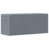 Boîte de rangement de jardin gris PP rotin 270 L 555868555868