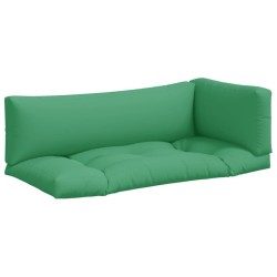 Coussins de palette lot de 3 vert tissu 555877555877