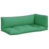 Coussins de palette lot de 3 vert tissu 555877555877