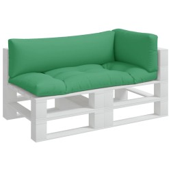 Coussins de palette lot de 3 vert tissu 555877555877