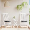 Coussins de chaise de jardin lot de 2 motif à carreaux noir 555878555878