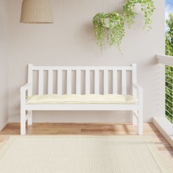 Coussin de banc de jardin crème 150x50x7 cm tissu oxford 555880555880