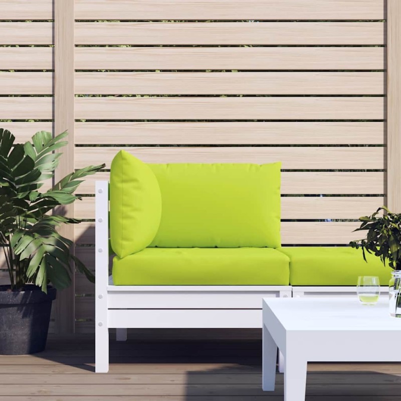 Coussins de palette lot de 3 vert vif tissu oxford 555893555893