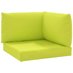 Coussins de palette lot de 3 vert vif tissu oxford 555893555893