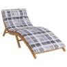 Coussin de transat ensoleillé Gris 178 x 60 x 4 cm Tissu Oxford 555895555895