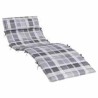 Coussin de transat ensoleillé Gris 178 x 60 x 4 cm Tissu Oxford 555895555895