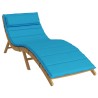Coussin de transat ensoleillé Bleu clair 178 x 60 x 4 cm 555896555896