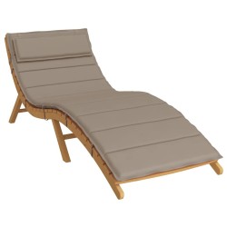 Coussin de chaise longue taupe 180x60x4 cm tissu oxford 555897555897