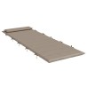 Coussin de chaise longue taupe 180x60x4 cm tissu oxford 555897555897