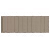 Coussin de chaise longue taupe 180x60x4 cm tissu oxford 555897555897