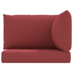 Coussins de palette lot de 3 rouge bordeaux tissu oxford 555898555898