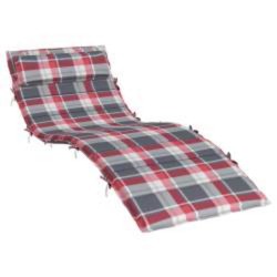 Coussin de transat ensoleillé Rouge et gris 178 x 60 x 4 cm 555901555901