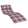 Coussin de transat ensoleillé Rouge et gris 178 x 60 x 4 cm 555901555901