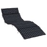 Coussin de transat ensoleillé Noir 178 x 60 x 4 cm Tissu Oxford 555902555902