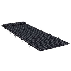 Coussin de transat ensoleillé Noir 178 x 60 x 4 cm Tissu Oxford 555902555902