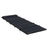 Coussin de transat ensoleillé Noir 178 x 60 x 4 cm Tissu Oxford 555902555902