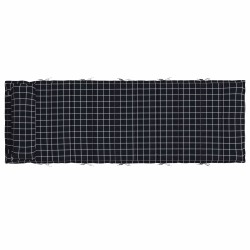 Coussin de transat ensoleillé Noir 178 x 60 x 4 cm Tissu Oxford 555902555902