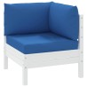 Coussins de palette lot de 3 bleu tissu oxford 555903555903