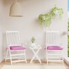 Coussins de chaise lot de 2 rose 40x40x7 cm tissu 555904555904