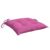 Coussins de chaise lot de 2 rose 40x40x7 cm tissu 555904555904