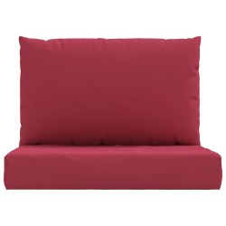 Coussins de palette lot de 2 rouge bordeaux tissu oxford 555907555907