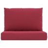 Coussins de palette lot de 2 rouge bordeaux tissu oxford 555907555907