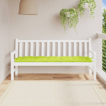Coussin de banc de jardin vert brillant 180x50x7cm tissu oxford 555909555909